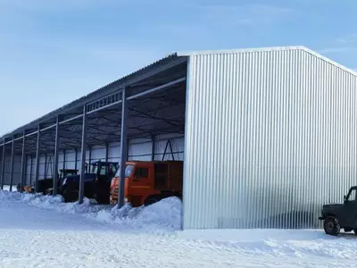 Навес для сх техники 10х54х6,1х7,24 м